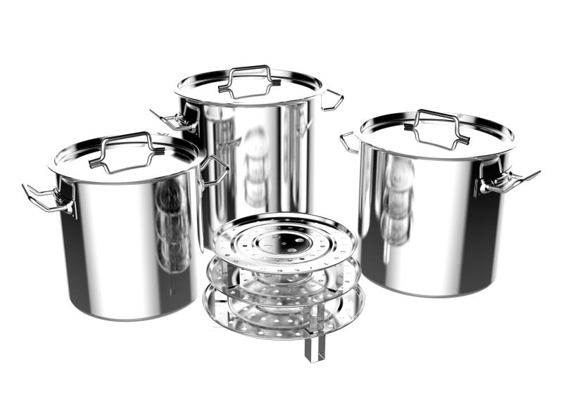 Stainless Steel Stock Pot Set With Steamer – Neware Corporate