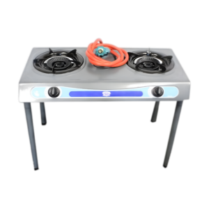 Two Head Gas Burner Stove w/stand - 2717