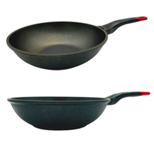 Cast Aluminum Marble Wok Pan 12" & 12.5" | #4107-30 | #4107-32